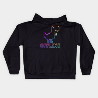 Dinosaur offline. Kids Hoodie